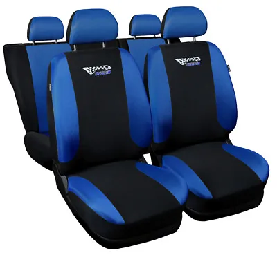 $57.59 • Buy  CAR SEAT COVERS Fit Suzuki Grand Vitara Blue/black Sport Style Full Set