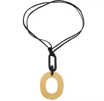 $525 • Buy Hermes Buffalo Horn Cord Necklace