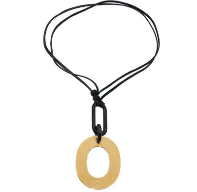$525 • Buy Hermes Buffalo Horn Cord Necklace