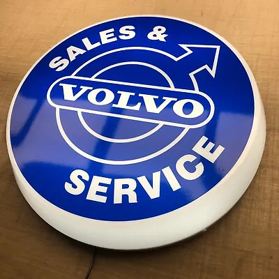 VOLVO SALES & SERVICE Illuminated Wall Sign Led Light Box Sign Man Cave Home • $63.13