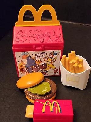 Vintage Fisher Price Fun With Food 1989 McDonald's Happy Meal Hamburger Fries • $44.99