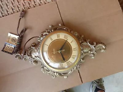 Vintage MSM United Metal Wall Clock Brooklyn NY Model No. 84 Electric NEW • $25