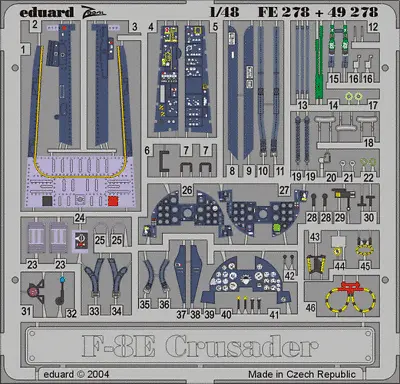 Eduard FE278 1/48 F-8E Crusader For Hasegawa • $11.37