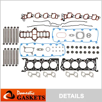 $119.28 • Buy Fits 00-04 Ford F150 F350 Expedition Excursion E150 5.4L Head Gasket Set Bolts