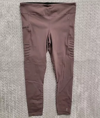 Smartwool Merino Sport Moto Leggings Dark Mauve Size XL Pockets SW016337 • $40.49