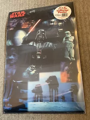 Vintage 2005 Star Wars Darth Vader 3D Vivid Vision 12x18 Poster Still Sealed HTF • $33