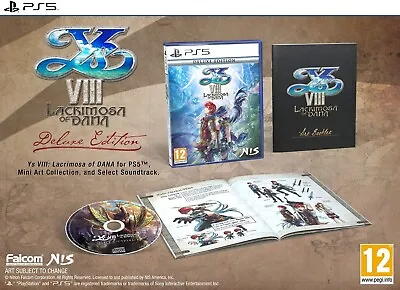 Ys VIII: Lacrimosa Of Dana Deluxe Edition PS5 Playstation 5 Brand New Sealed • $79