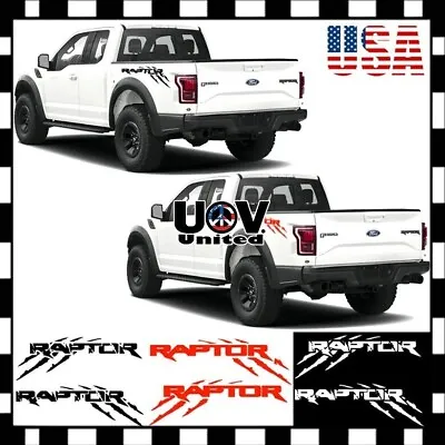 Fit F150 Raptor Scratches SVT Sport Truck Bed Side Sticker Vinyl Decals Decal U • $16.80