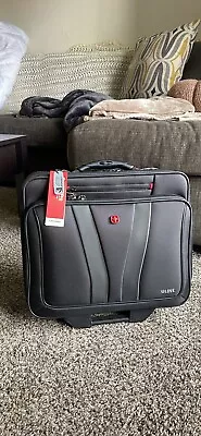 SwissGear Granada Double Gusset Wheeled Laptop Case - Black • $75