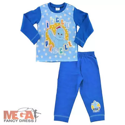 Official Boys Iggle Piggle Kids TV PJs Night Garden Character Pyjamas 1-4 Years • £7.99