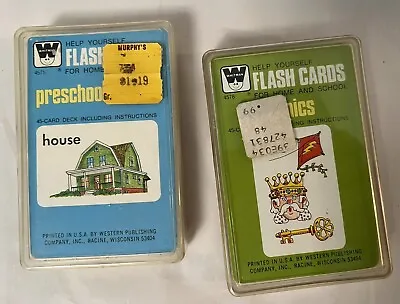 Vintage Whitman Help Yourself Flash Cards Preschool Words & Phonics • $11