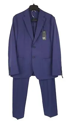 Michael Kors Men's Modern-Fit Tech Stretch Solid 2-Piece Suit Blue 40R 34x32 NWT • $146.21