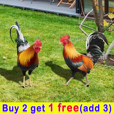 £5.99 • Buy Garden Ornaments  Sculptures Chicken Decorations Yard Art Decor Rooster  Statues