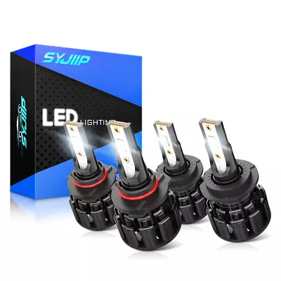 4x 9005 H7 LED Headlight High Low Beam Kit For Mazda Protege5 2002-2003 • $34.99