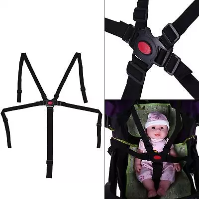 $13.39 • Buy 5 Point Harness Stroller High Chair Pram Buggy Safe Belt Strap Baby Children AU