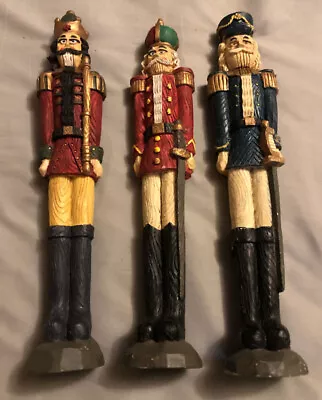 3 Vintage KURT ADLER Steinbach Nutcracker Toy Soldier Figurine Statue 12 Inch • $69.95