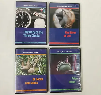 Moody Science Classics DVDS Lot Of 4 Christian Homeschool Science Lessons Nature • $16.99