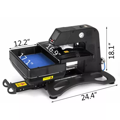 3D Pneumatic Vacuum Sublimation Heat Press Machine With 9.815inch Heating Plate  • $1060.40