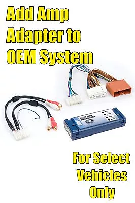 Car Stereo Add An Amp Amplifier Adapter Interface For Some Mazda Factory Radio • $54.95