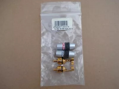 ONE NEW Pair Monster Gold Plated RCA Plug Audio Cable Soldering Male Connector • $24.99