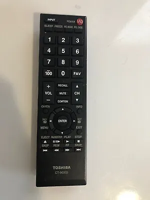 $8.90 • Buy Used CT-90325 For Toshiba LCD TV Remote Control 50L2200U 37E20 22AV600 32C120U