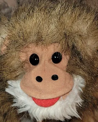 Vintage Monkey Hand Puppet Large 33” Huggable Hands Feets Brown Body Excellent  • $27.95
