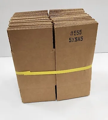 5 X 5 X 5  Corrugated Kraft Shipping Boxes Select Quantity SHIPS FAST! • $35
