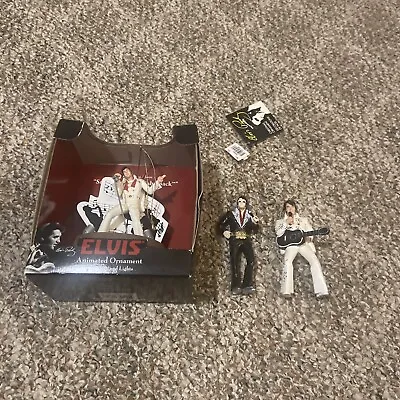 Elvis Ornament Lot Santa Bring My Baby Back Presley Christmas Black White Suits • $14.99