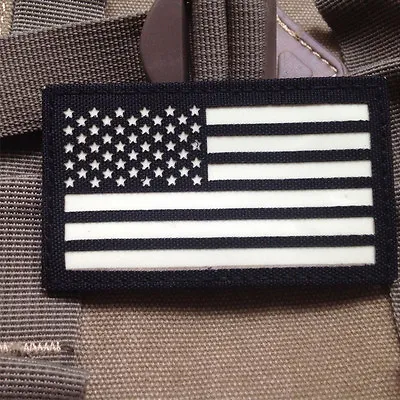 ACU RIGHT IR USA US FLAG Reflect Tactical Army AIRSOFT Patch GLOW IN DARK • $7.99