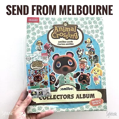 $39.95 • Buy NEW Animal Crossing Amiibo Cards Album Series 5 (3 Cards + 1 Collectors Album)