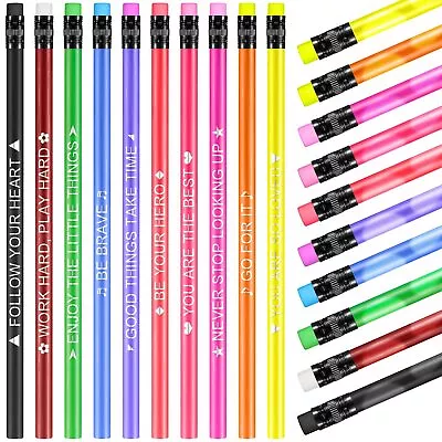 40 Pcs Color Changing Mood Pencil With Motivational Sayings Inspirational Pen... • $16.43