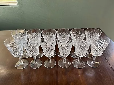 Waterford Crystal  Alana  Water/Wine Glasses - Set Of 12 • $129