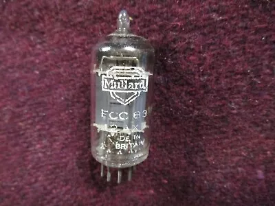 Mullard Long Plate 12AX7 ECC83 Tube. Code B7B Britain. AT1000 Tested 87/93% Gm. • $49