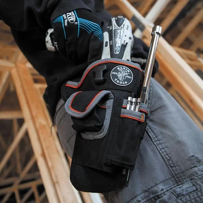$32.74 • Buy KLEIN TOOLS Tradesman Pro Electrician Multi Tool Belt Drill Holder Pouch (NEW)