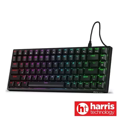 Royal Kludge RK84 RGB Tri Mode Bluetooth Hot-Swappable Mechanical Keyboard Black • $92