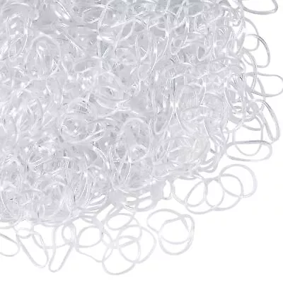 Elastic Hair Rubber Bands 1500pcs Mini Small Clear Ponytail Elastics For Hairs • $8.26