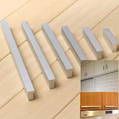 New Solid Extended Space Aluminum Wardrobe Cabinet Knob Drawer Door Pull Handle • £1.63