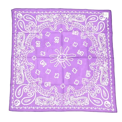 NWT Cactus Plant Flea Market Purple Flash Bandana Scarf 25.5 Cotton AUTHENTIC • $184.65