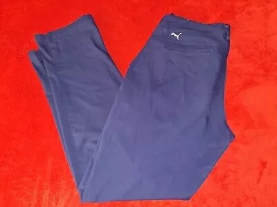 Puma Golf     Mens 34 X 32  Blue    Golf Pants • $9.99