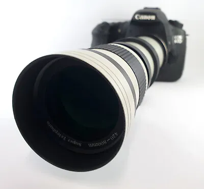 Awesome Canon EOS EF Fit 800mm Super Zoom Lens 60D 70D 80D 700D 800D & More • £129.95