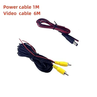 6m Camera Cable RCA With Reverse Trigger Wire +12v DC Power Camera Spare Copper • £4.29