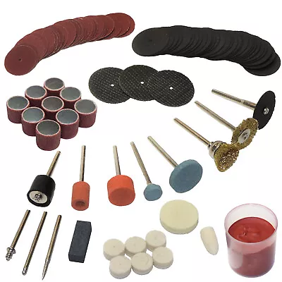 £6.95 • Buy 105pcs Mini Rotary Tool Accessories Kit Power Drill Dremel Rotary Multi Tool