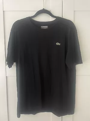 Lacoste T-Shirt Black Large • £10