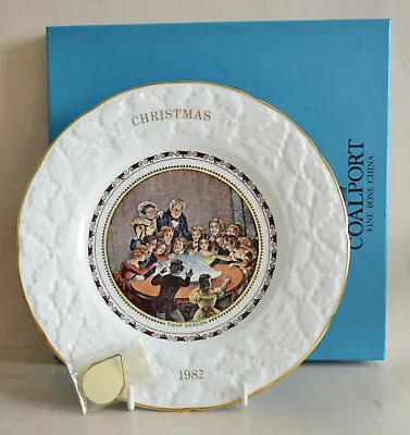 Coalport England Christmas Plate 1982 Pratt Prints Snap Dragon Boxed • £4.50