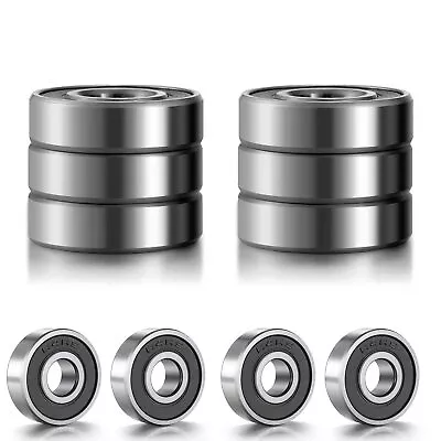 10 PCS R4-2RS Micro Bearing 1/4” X 5/8” X 0.196” Deep Groove Bearing Double R... • $13.72