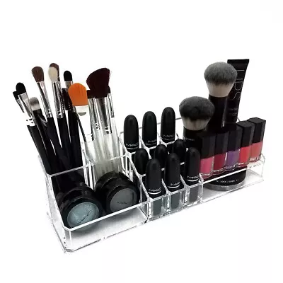 NEW! OnDisplay DELUXE MAKEUP/JEWELRY ORGANIZER-ACRYLIC TRAY STATION FOR MAKEUP • $14.95