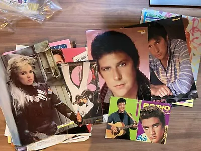 1980s Clippings +30 Pieces Madonna + Elvis + Kim Wilde Vintage German Magazines  • $19.99