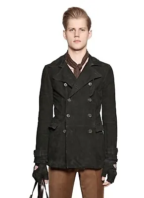 John Varvatos Suede Colonial Collar Jacket. Size EU 48 USA 38 $3244 • $799