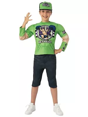 John Cena Deluxe Wrestler King Of WWE Sport Child Boys Costume Top & Hat • $25.45