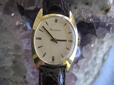 Bulova Vintage 10K Gold Plated Wrist Watch Ca 1971 • $99.99